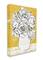 Stupell Industries Peony Sketch Bouquet Contrasted Distressed Yellow Canvas Wall Art